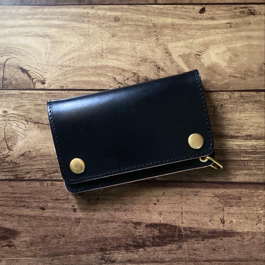 【お札を折らずに収納】北米ステアハイド トラッカーウォレット150（ミドル）