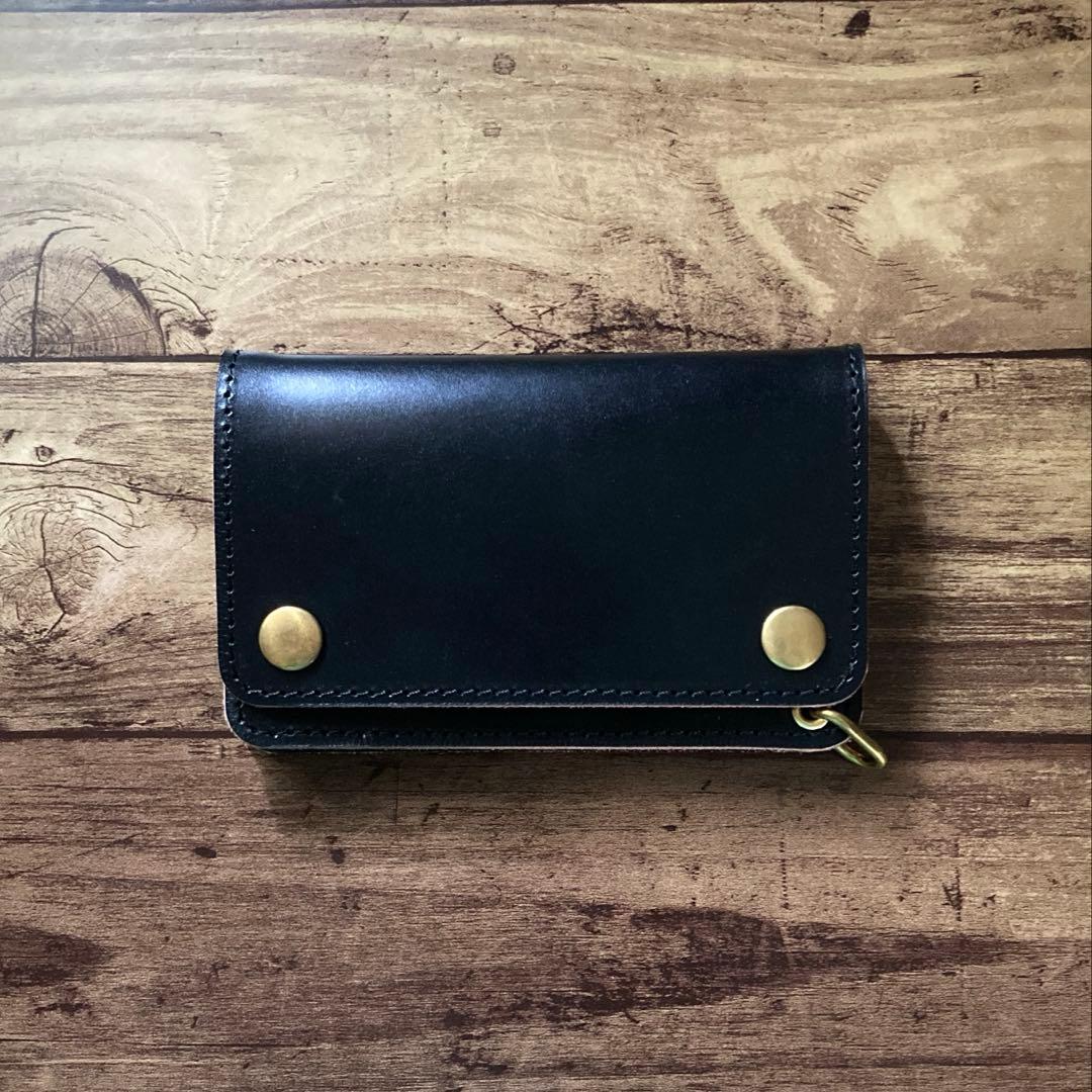 【お札を折らずに収納】北米ステアハイド トラッカーウォレット150（ミドル）