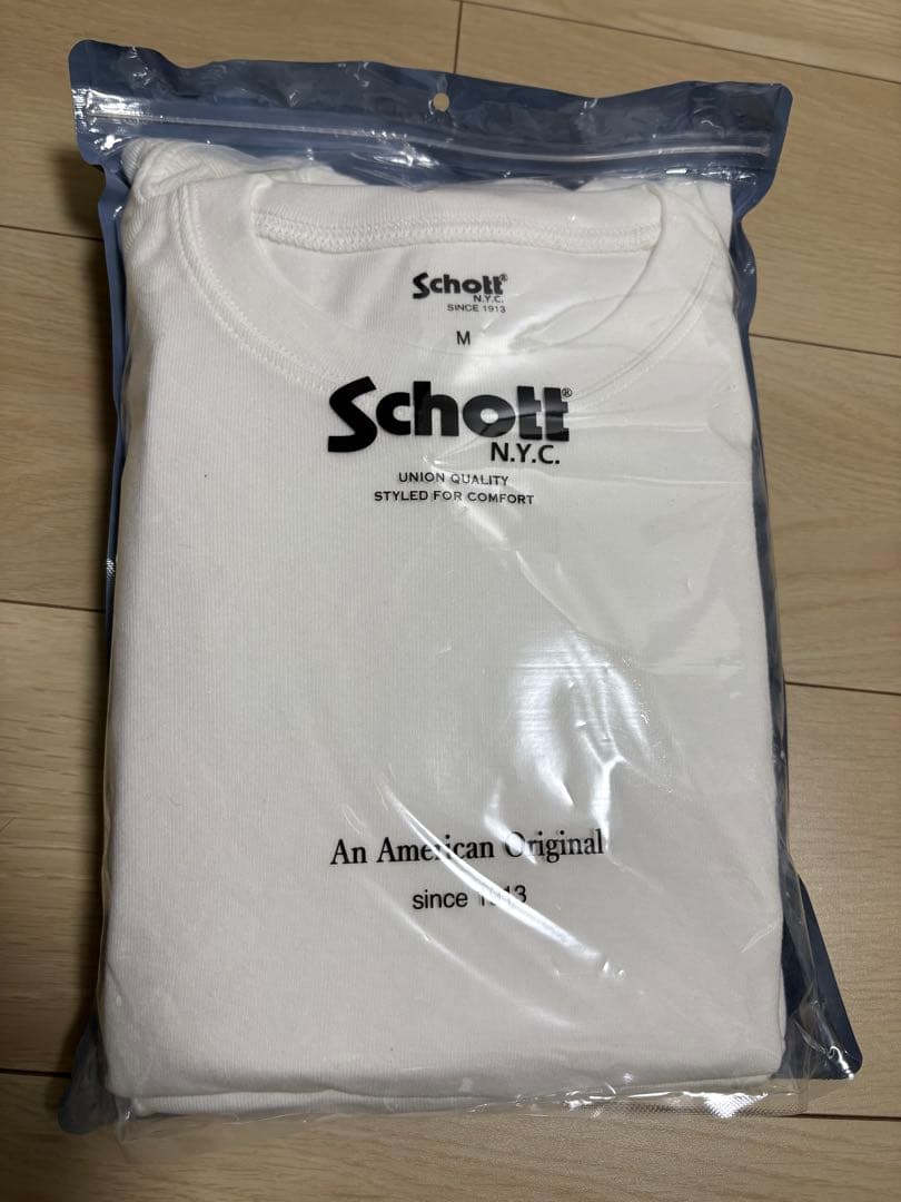 Schott 2PACK 長袖Tシャツ ホワイト