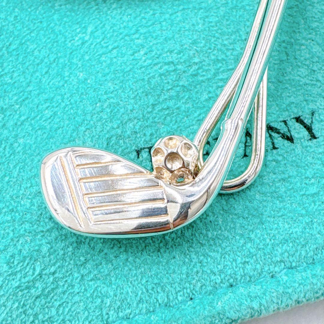 極美品 オールドティファニー ゴルフ タイピン タイバー シルバー925