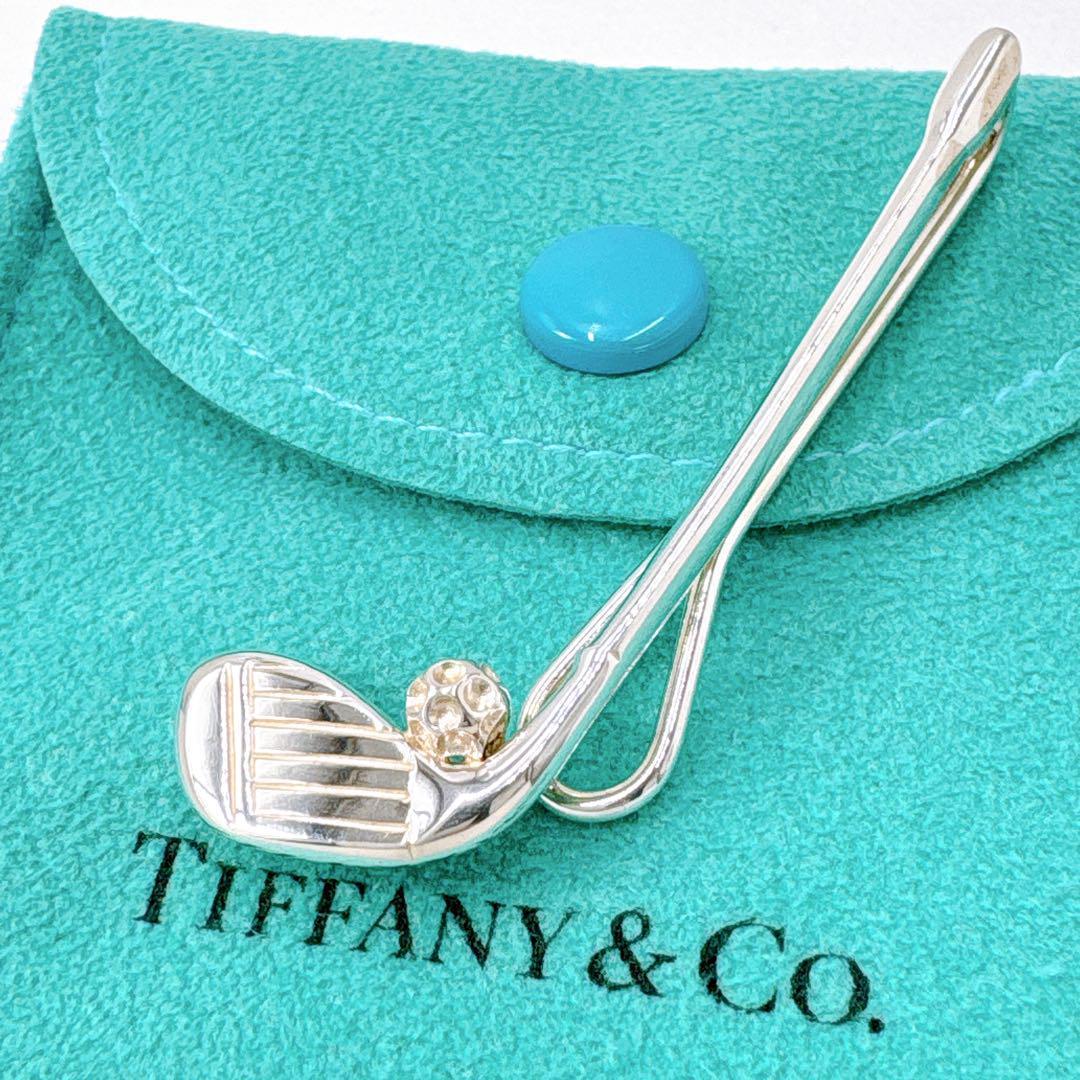 極美品 オールドティファニー ゴルフ タイピン タイバー シルバー925