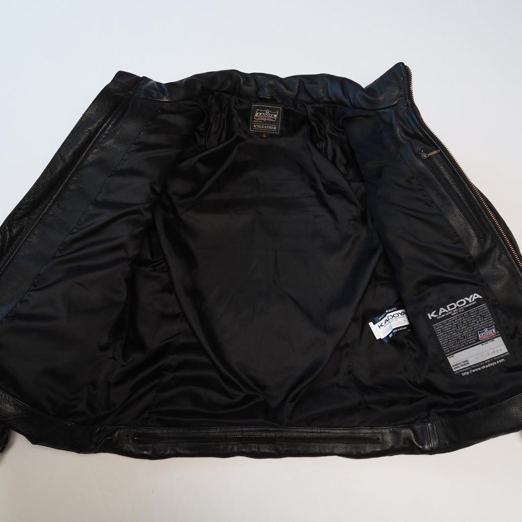 美品 プロテクターフル装備 KADOYA ライディング レザーダウンジャケット