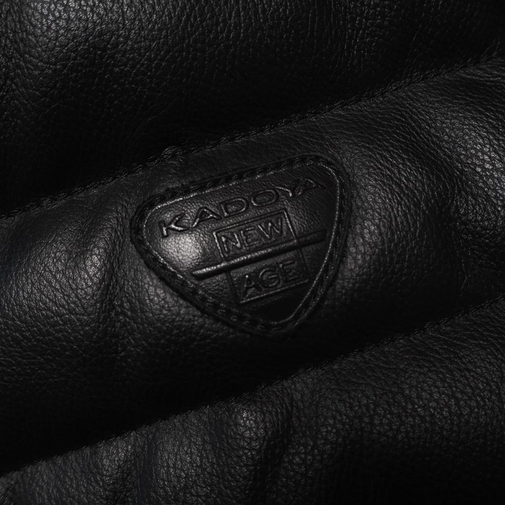 美品 プロテクターフル装備 KADOYA ライディング レザーダウンジャケット