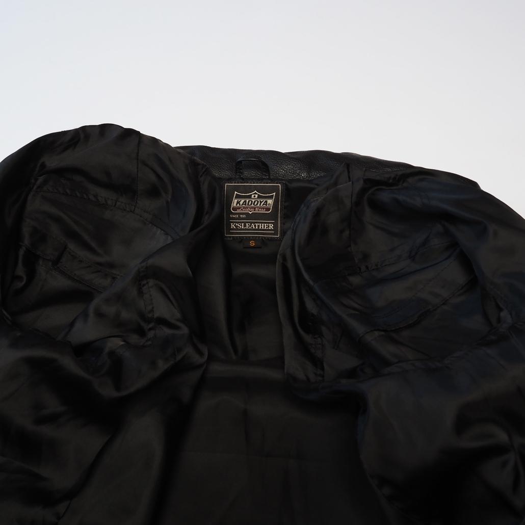 美品 プロテクターフル装備 KADOYA ライディング レザーダウンジャケット