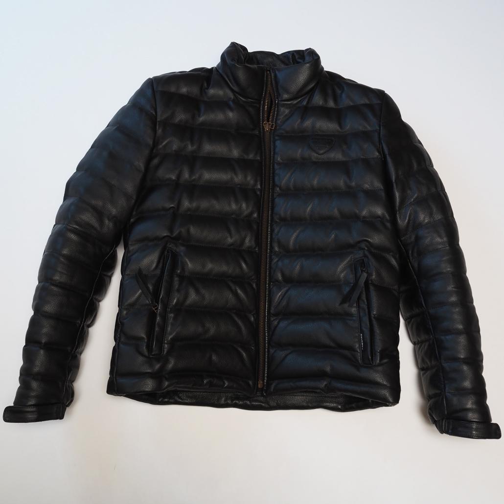 美品 プロテクターフル装備 KADOYA ライディング レザーダウンジャケット