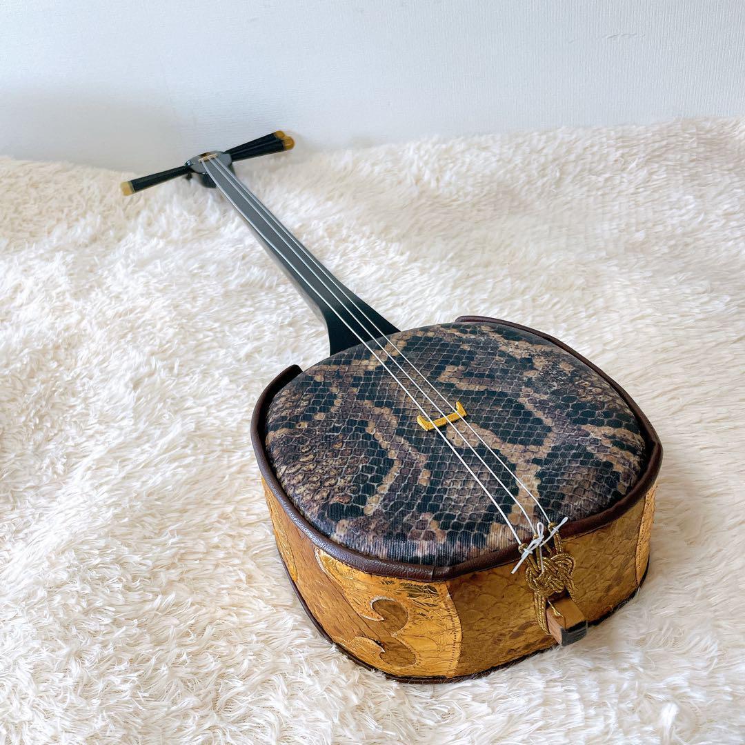 【動作品】沖縄三線 人工皮 初心者向け