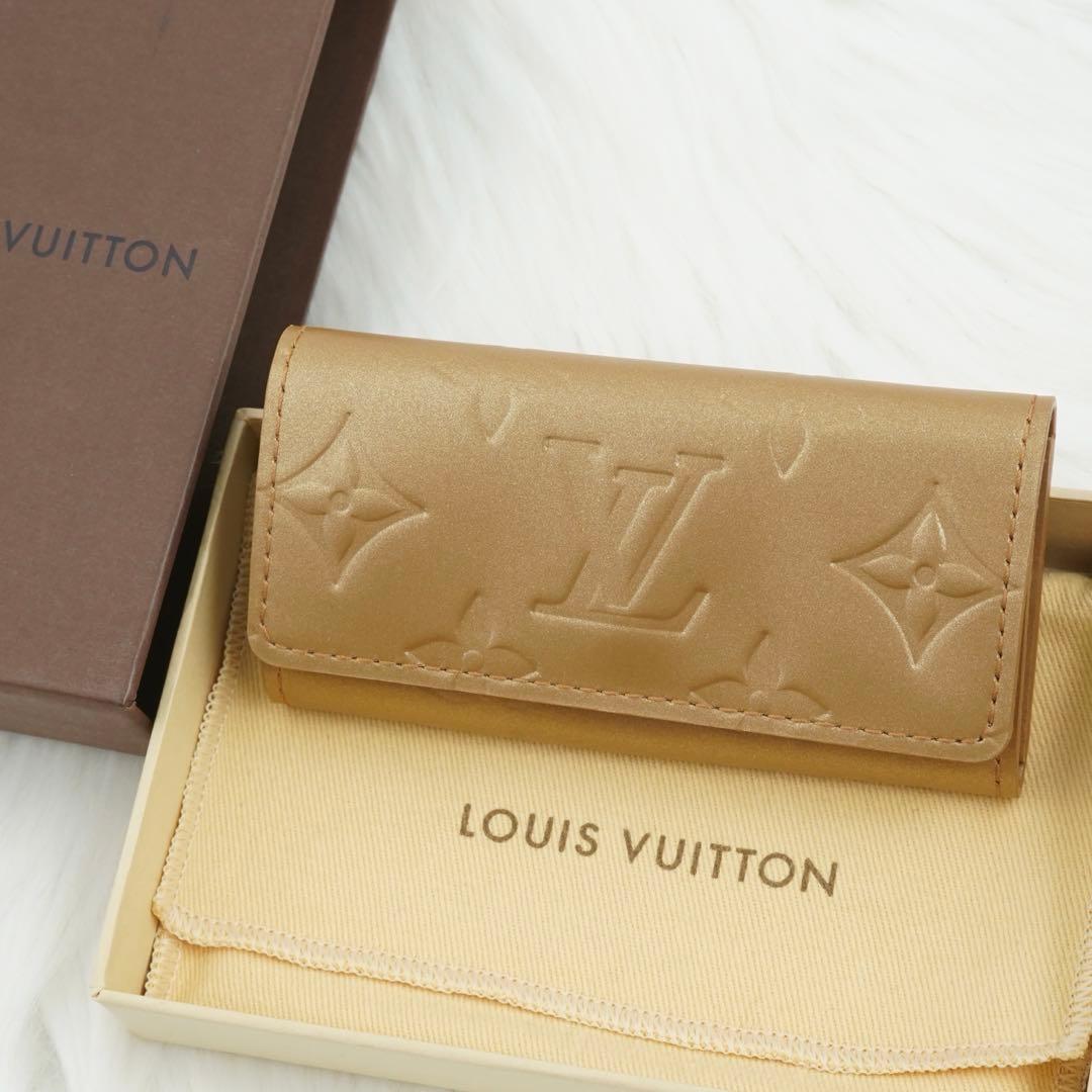 新品未使用品　箱付き　LOUIS VUITTON キーケース　ヴェルニ　ゴールド
