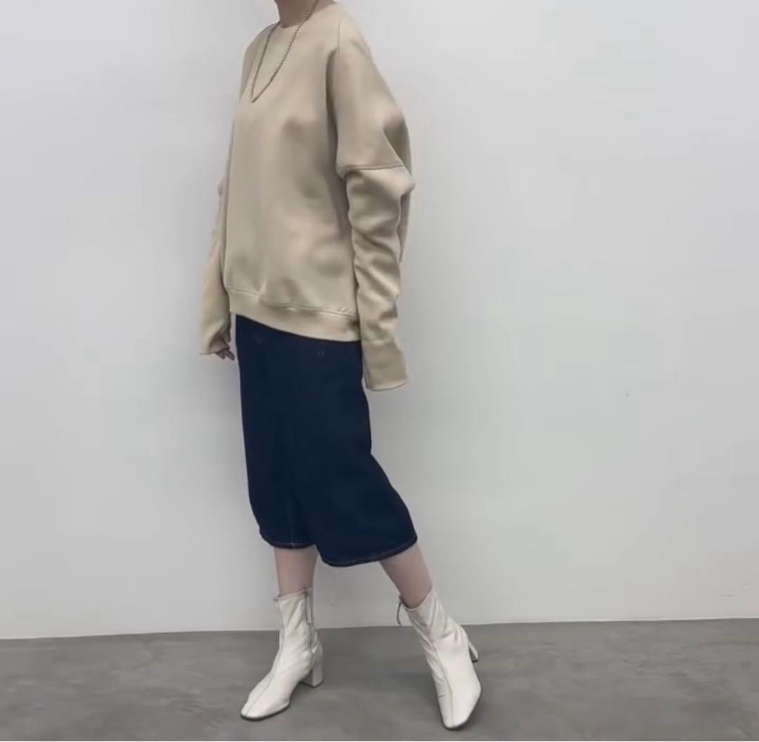 新品 クルーネック スウェット ライトグレー あったか 裏起毛 CYNICAL