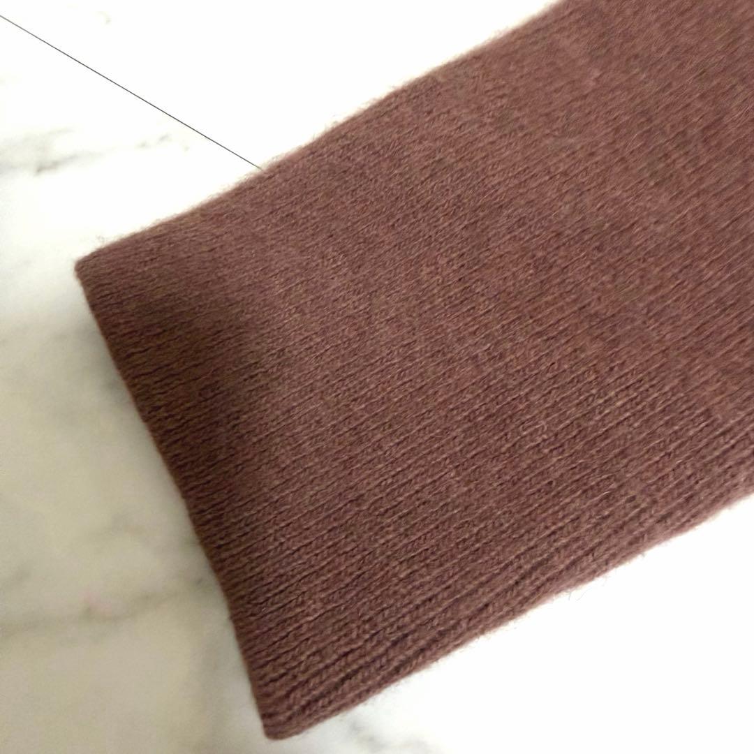 【美品】完売品✨️アニュアンス ラクーン ブレンド ノーカラー ニット ジャケット