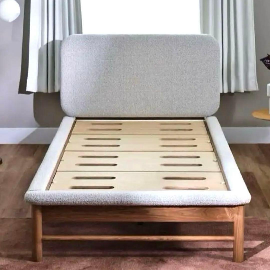 コアラマットレス セミダブル NEWファブリックベッドフレーム ヘッドボード付き