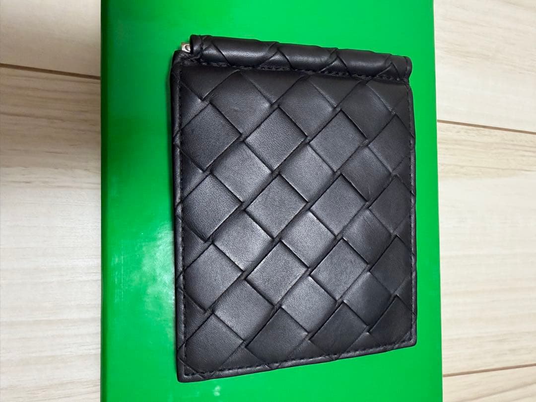BOTTEGA VENETA レザー イントレチャート マネークリップ 財布