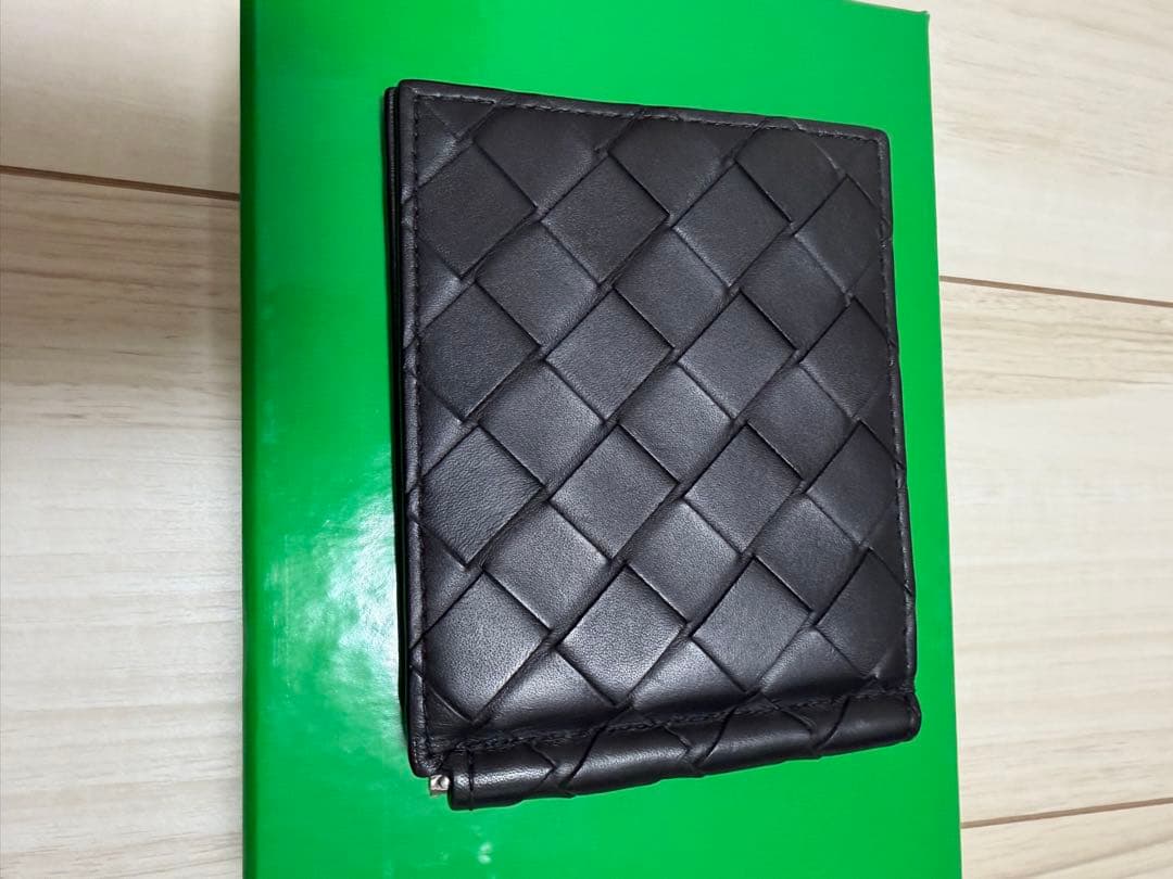 BOTTEGA VENETA レザー イントレチャート マネークリップ 財布