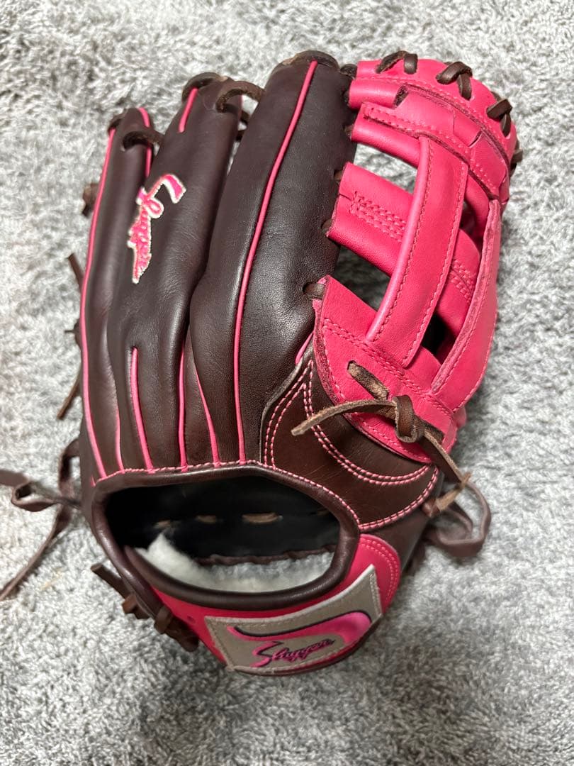 クボタスラッガー　軟式グローブ ブラウン/ピンク