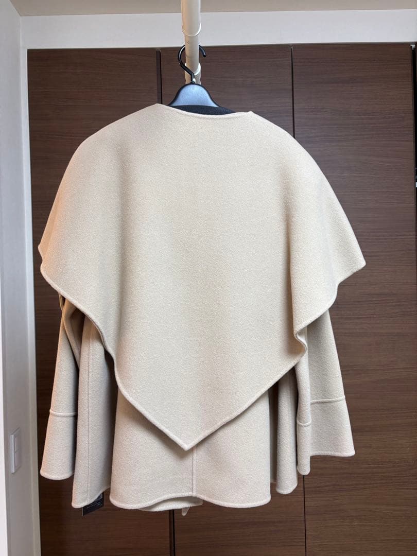 anuans リバーウールミドルマフラーコート