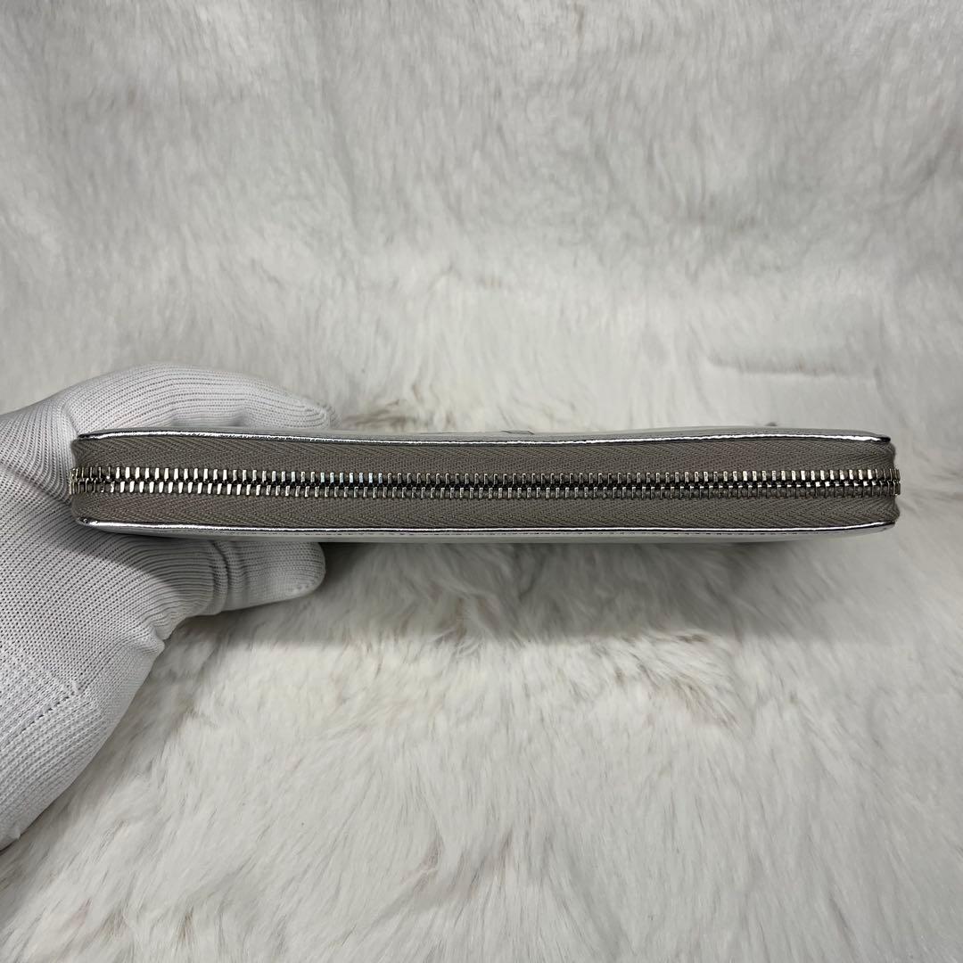 【新品未使用】YSL シルバー 長財布