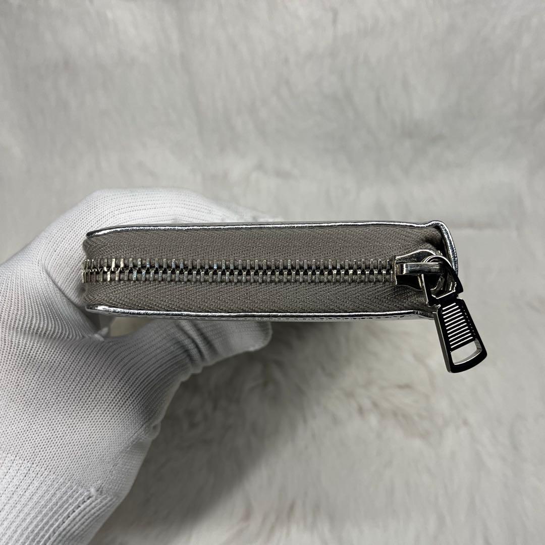【新品未使用】YSL シルバー 長財布