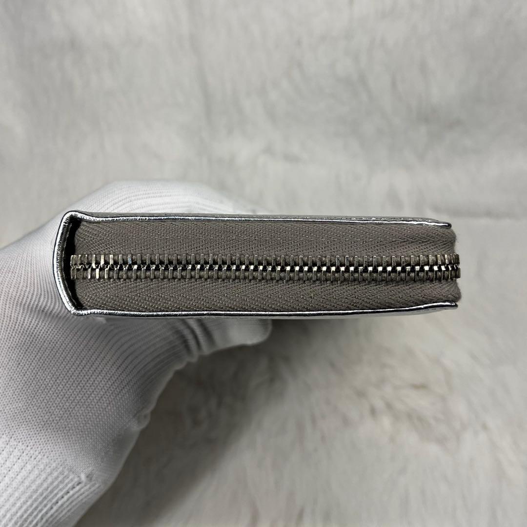 【新品未使用】YSL シルバー 長財布