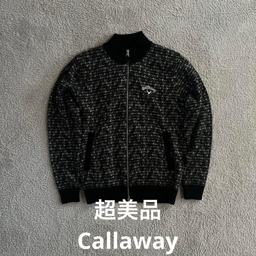 【超美品】Callawayジップジャケットブラック/グレー 美品 ゴルフスポーツ