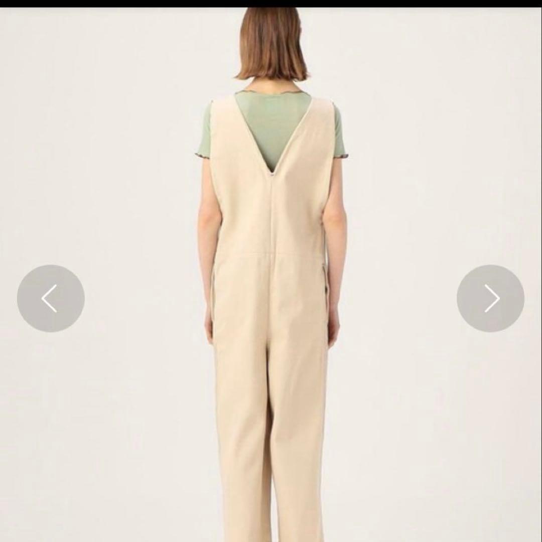 新品未使用❤️ベースレンジ コットンオーバーオール ナチュラル Mサイズ