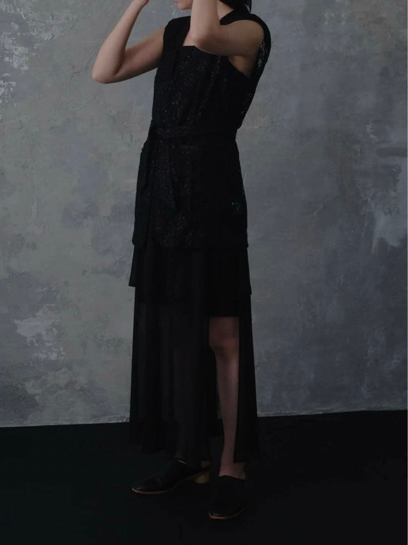 《ritsuko karita》Sheer half jump suit