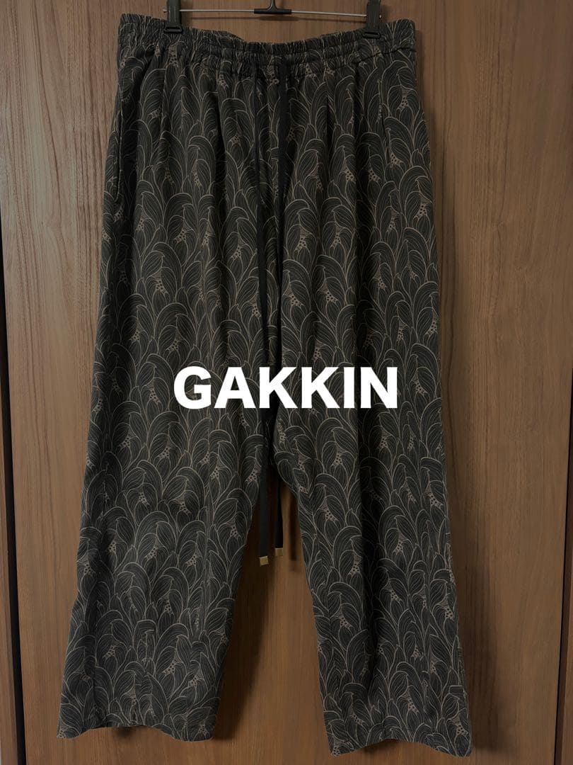 GAKKIN LOTUS BUDS PATTERN トラウザー