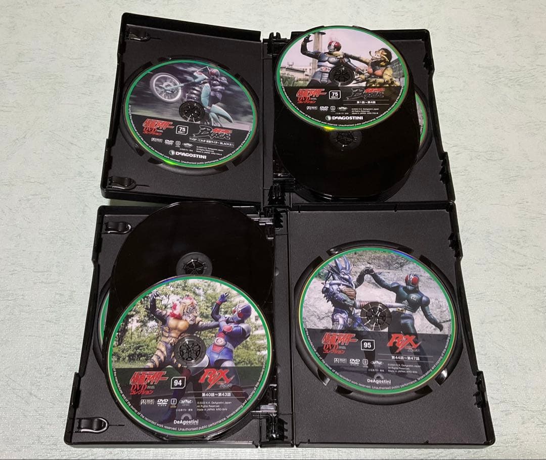 仮面ライダーDVDコレクション BLACK & BLACK RX 全巻！