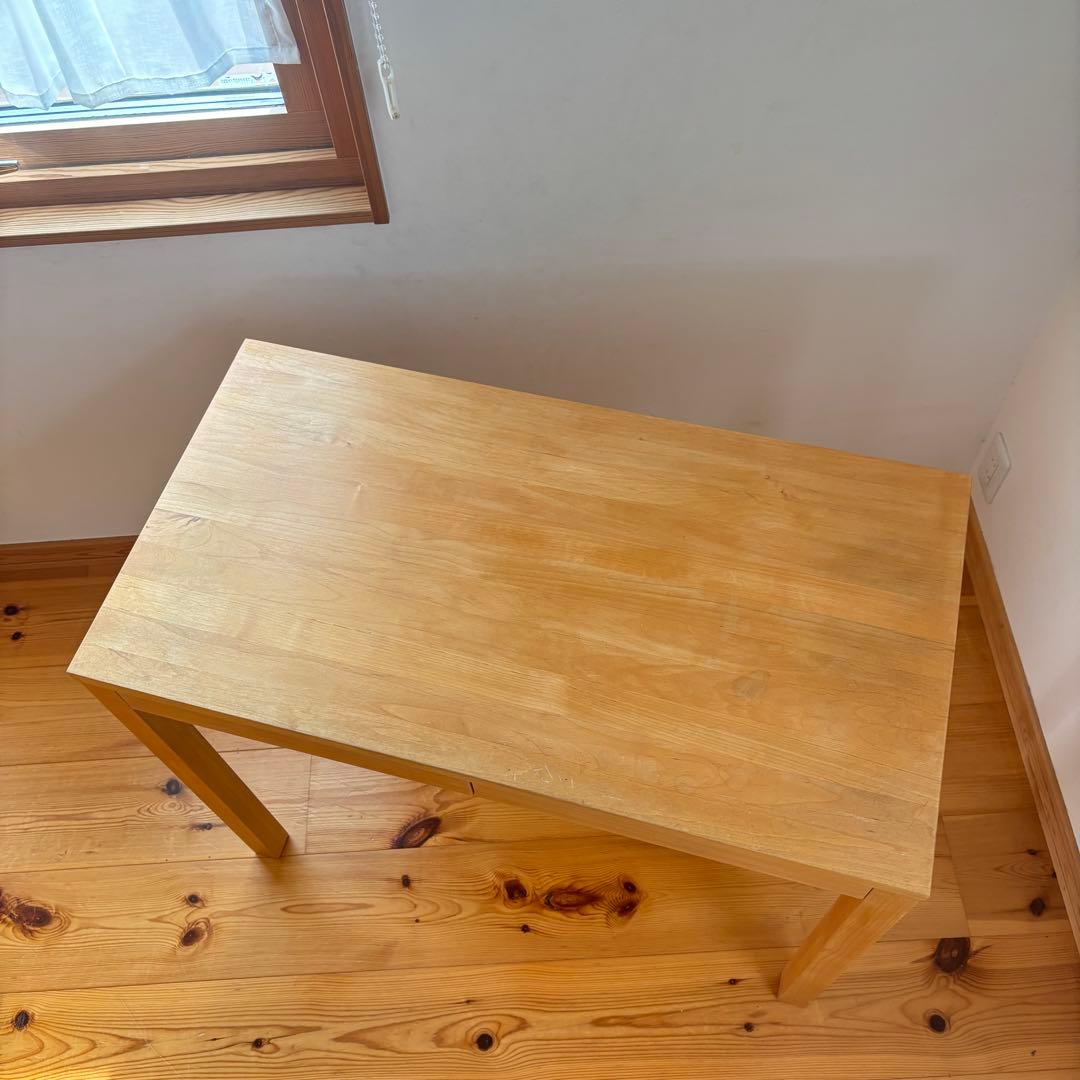 木製　デスク　ドレッサー　パソコンデスク　天然木　引き出し　ナチュラルウッド