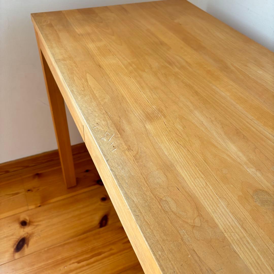 木製　デスク　ドレッサー　パソコンデスク　天然木　引き出し　ナチュラルウッド