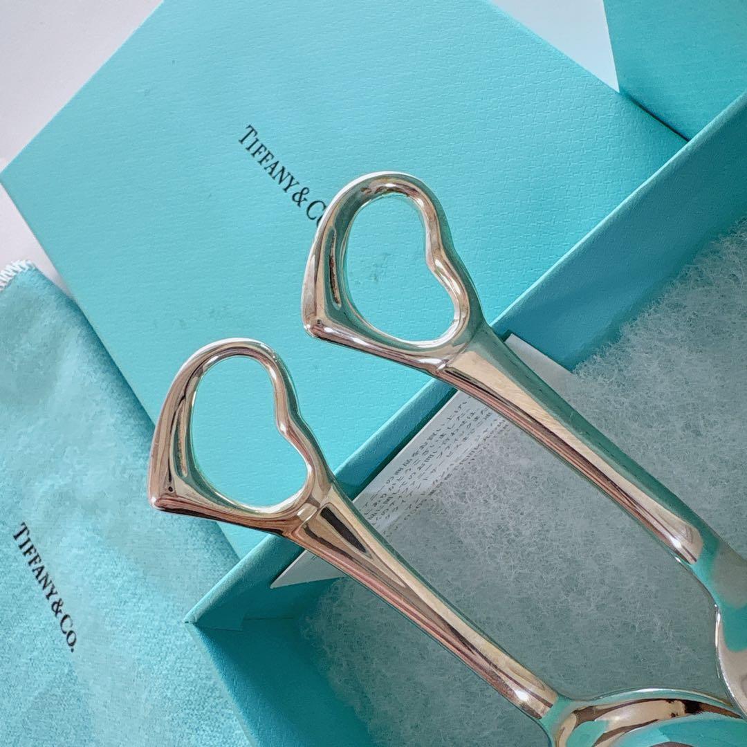 未使用　ティファニー　Tiffany ハートスプーン　ハートフォーク　ベビー