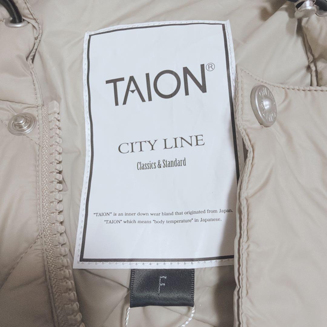 専用✨TAION 洗える シティ ダウンケープ ポンチョベスト ダウン ベージュ