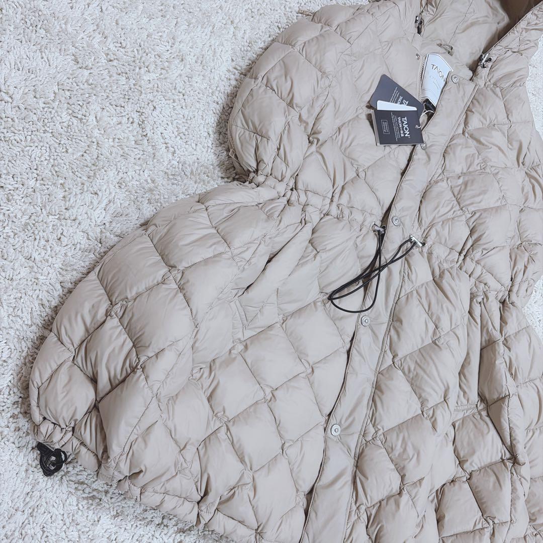 専用✨TAION 洗える シティ ダウンケープ ポンチョベスト ダウン ベージュ