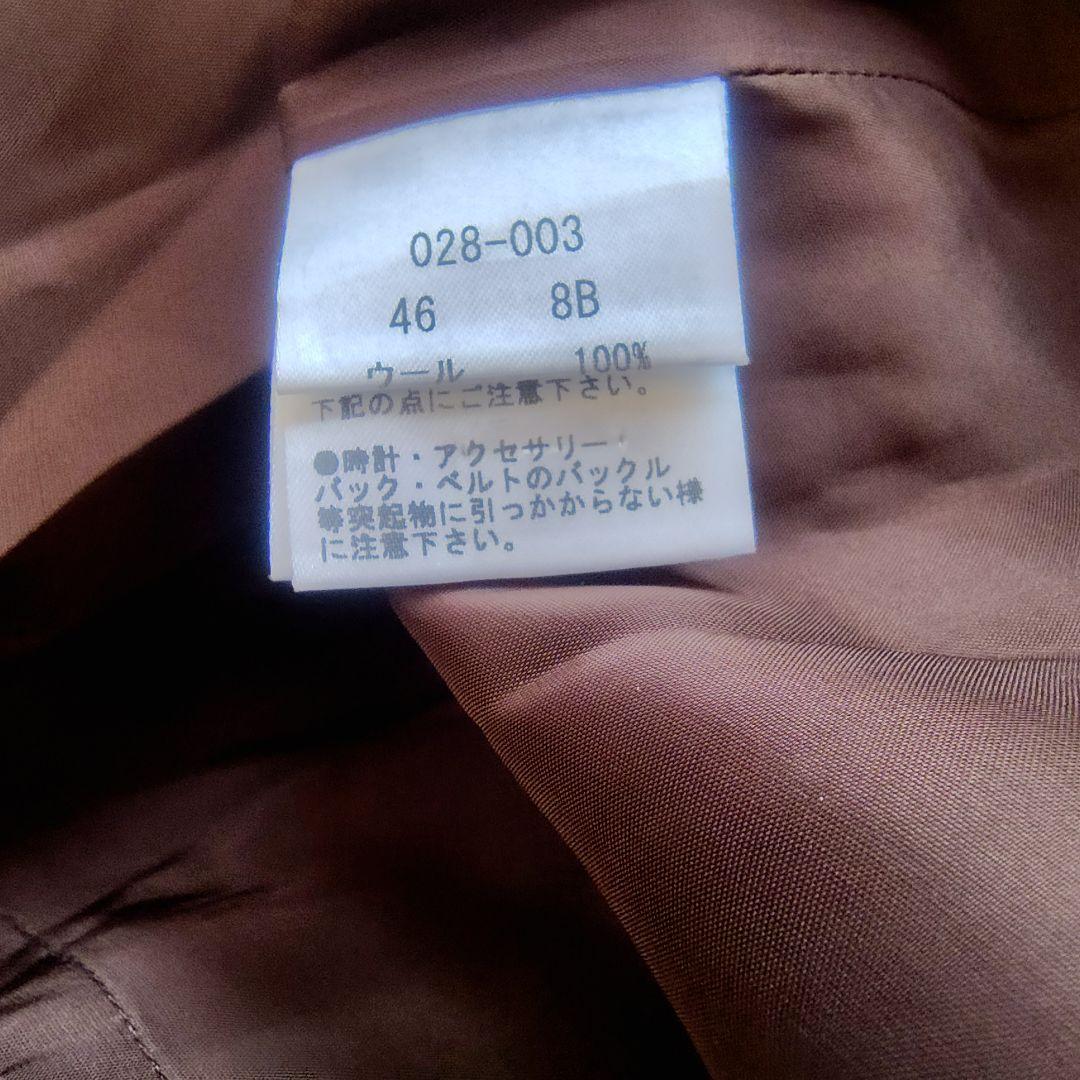 M7様　Rossa　46　ロングコート　フリル　ステッチ　お花　大きいサイズ