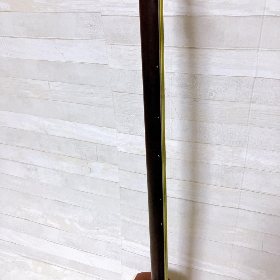 三味線 地唄 中棹 紅木 和楽器 ハードケース付き 三つ折 民謡 皮破れなし