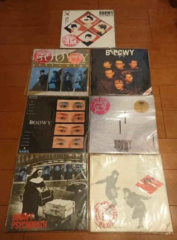 希少✨ BOOWY レコード 7枚セット まとめ売り 氷室京介 布袋寅泰