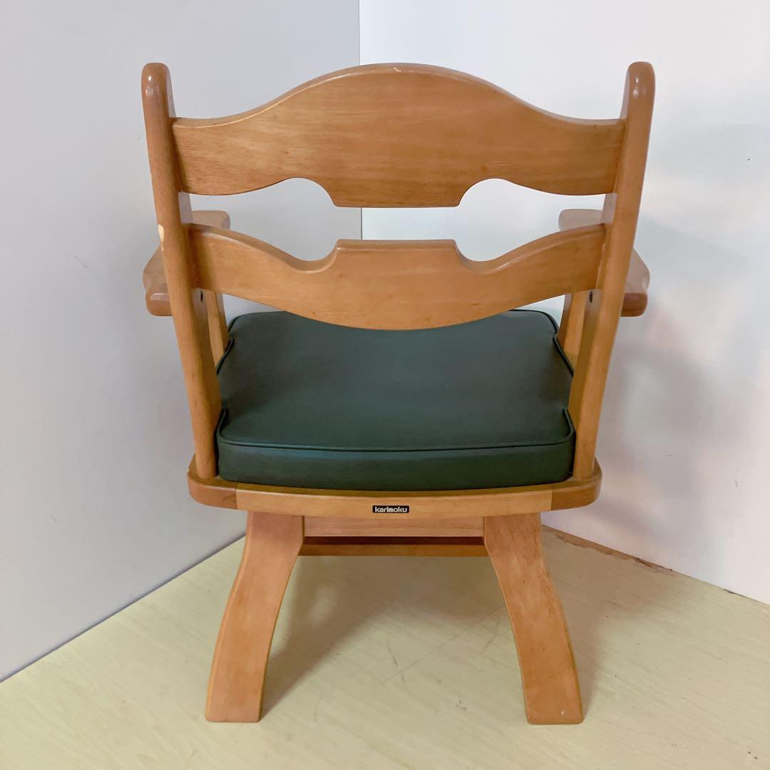 karimoku カリモク　RUSTIC 木製　回転チェア ダイニングチェア　②