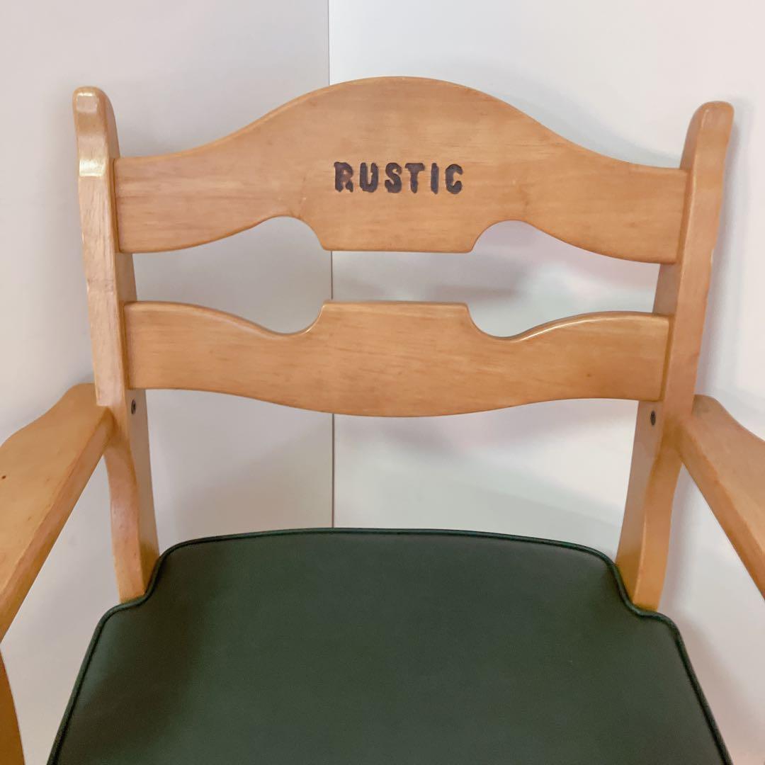 karimoku カリモク　RUSTIC 木製　回転チェア ダイニングチェア　②