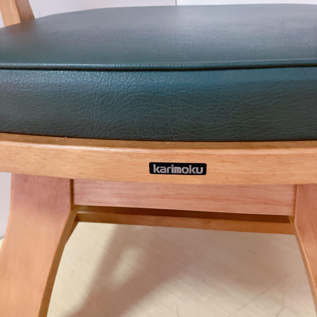 karimoku カリモク　RUSTIC 木製　回転チェア ダイニングチェア　②