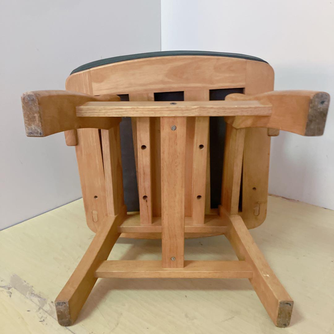 karimoku カリモク　RUSTIC 木製　回転チェア ダイニングチェア　②