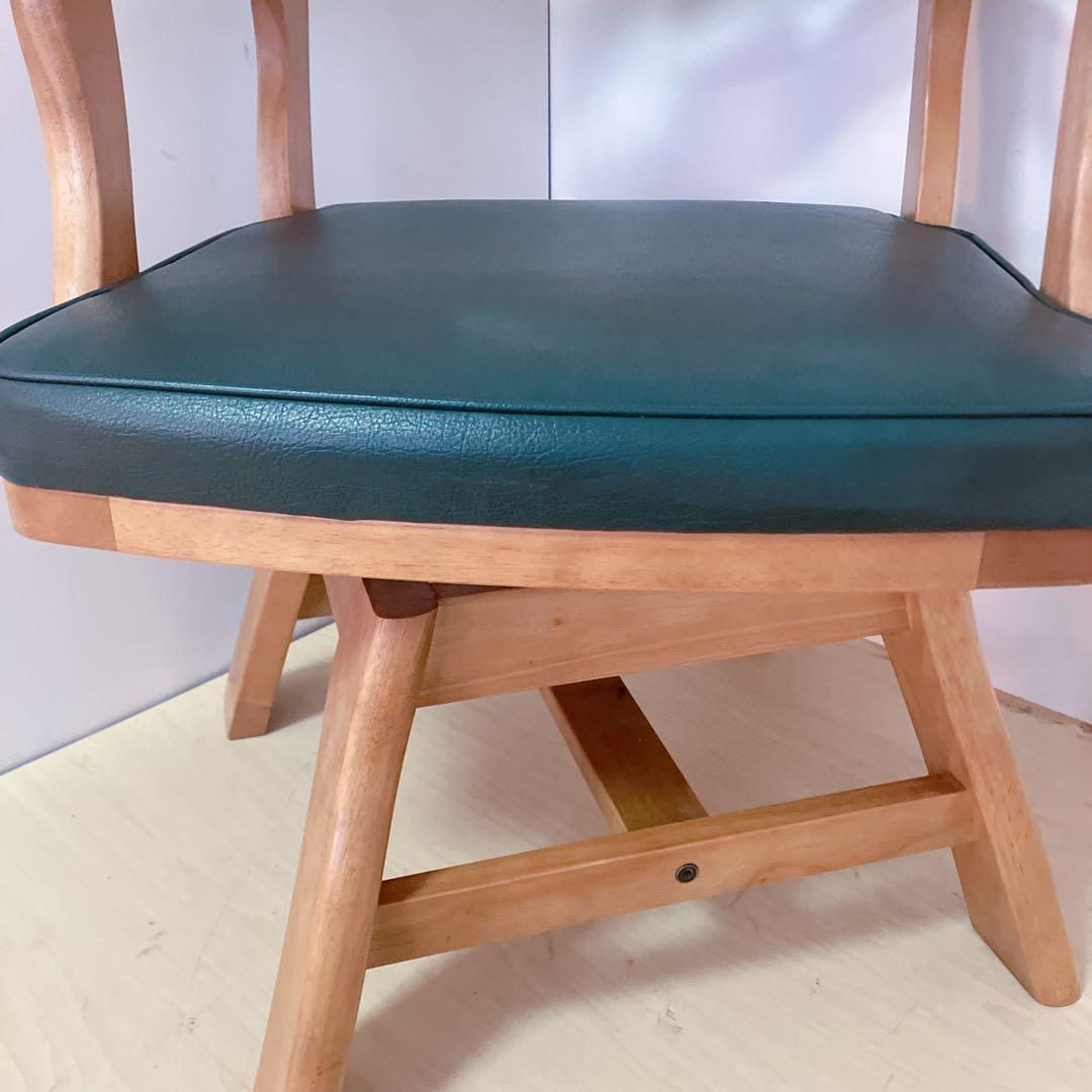 karimoku カリモク　RUSTIC 木製　回転チェア ダイニングチェア　②