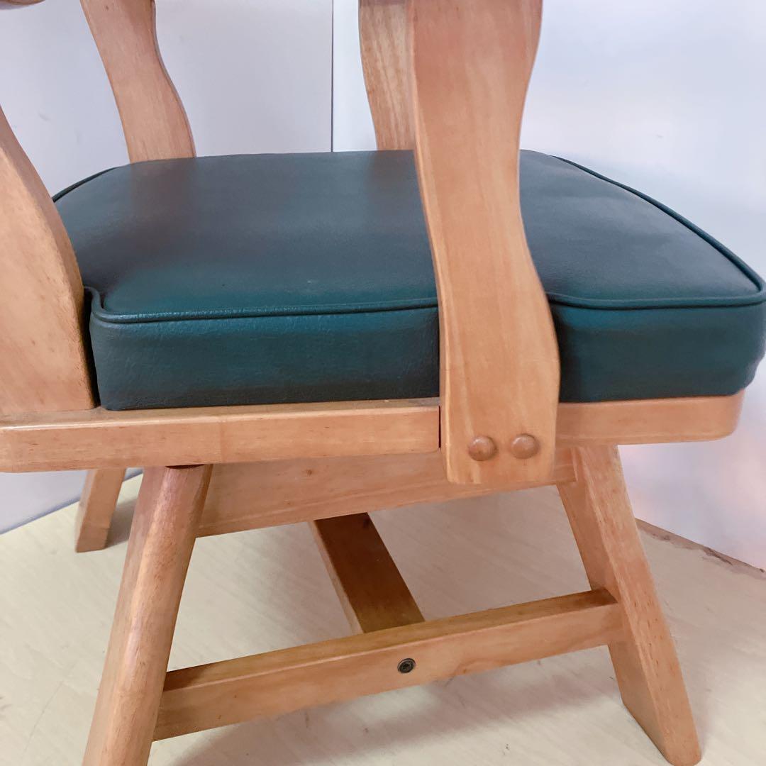karimoku カリモク　RUSTIC 木製　回転チェア ダイニングチェア　②