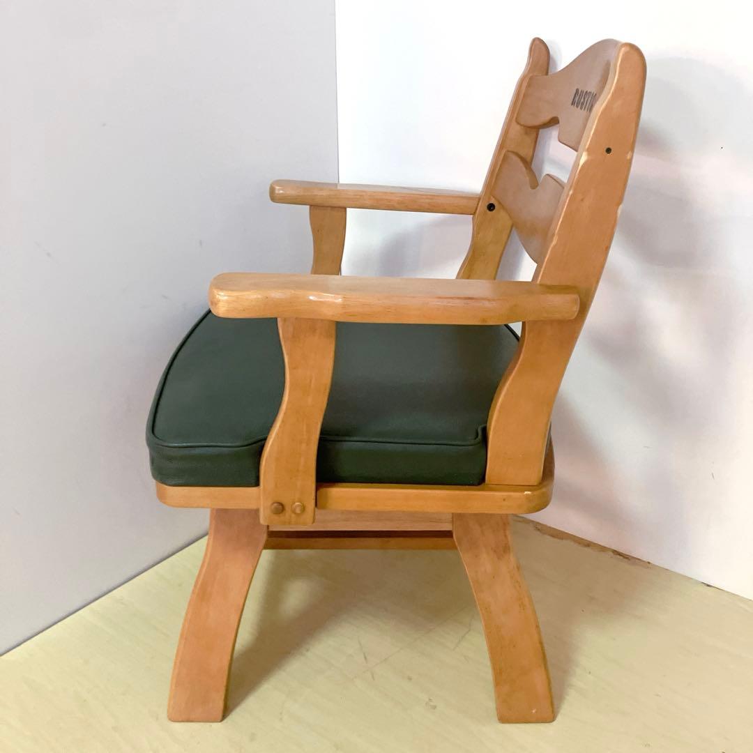 karimoku カリモク　RUSTIC 木製　回転チェア ダイニングチェア　②