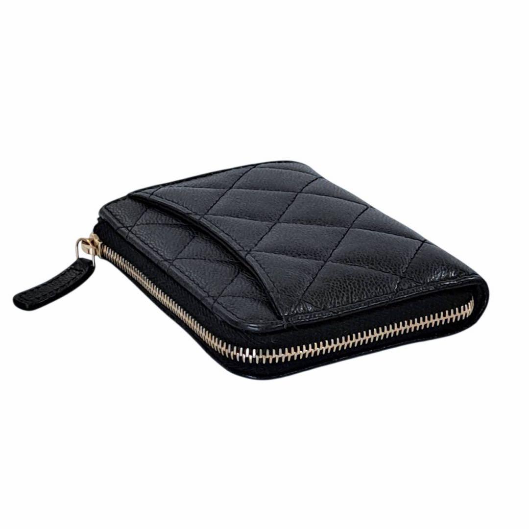 CHANEL マトラッセキャビアスキン　L字ファスナー　財布　AP3999