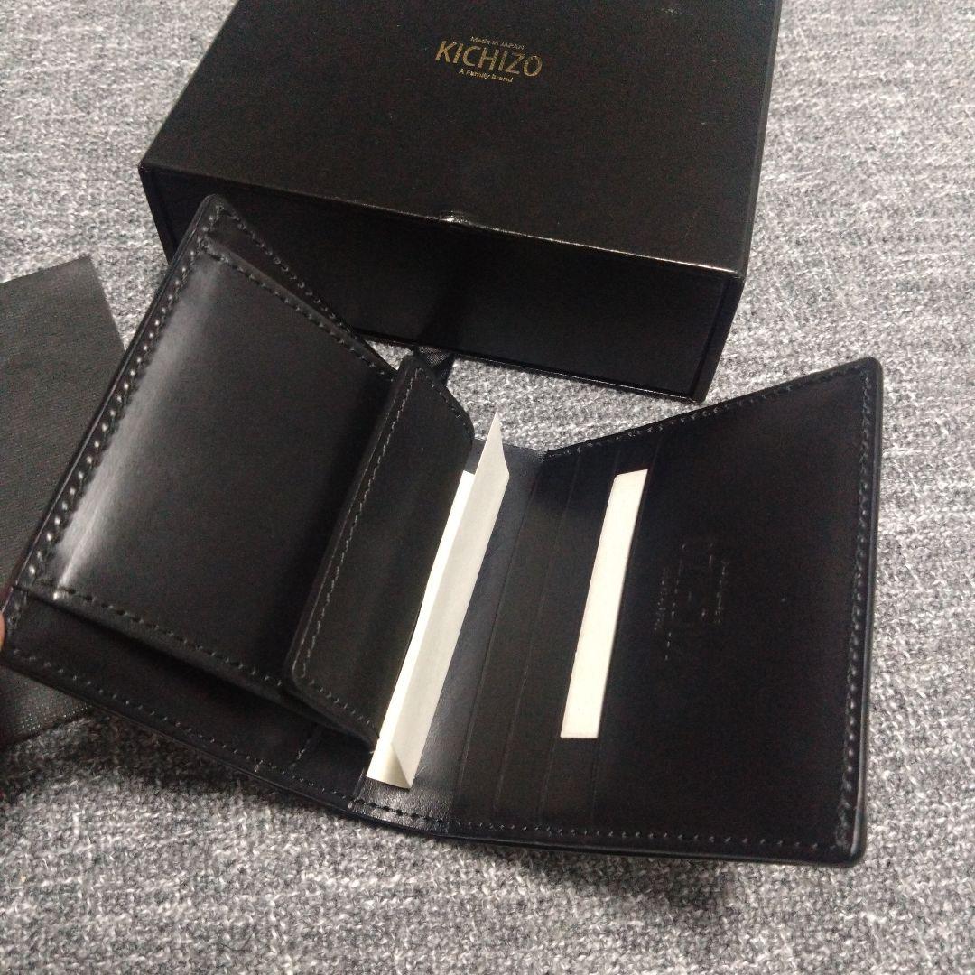 【KICHIZO by PORTER × A.P.C.】未使用 黒革2つ折り財布