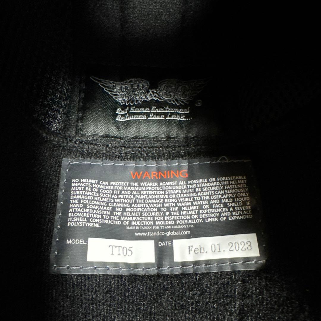 TT&CO. DOT規格 マットブラック ジェットヘルメット　値下げ交渉可