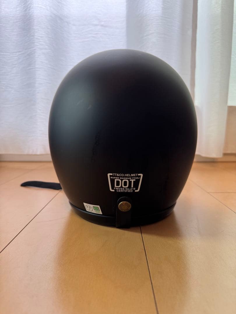 TT&CO. DOT規格 マットブラック ジェットヘルメット　値下げ交渉可