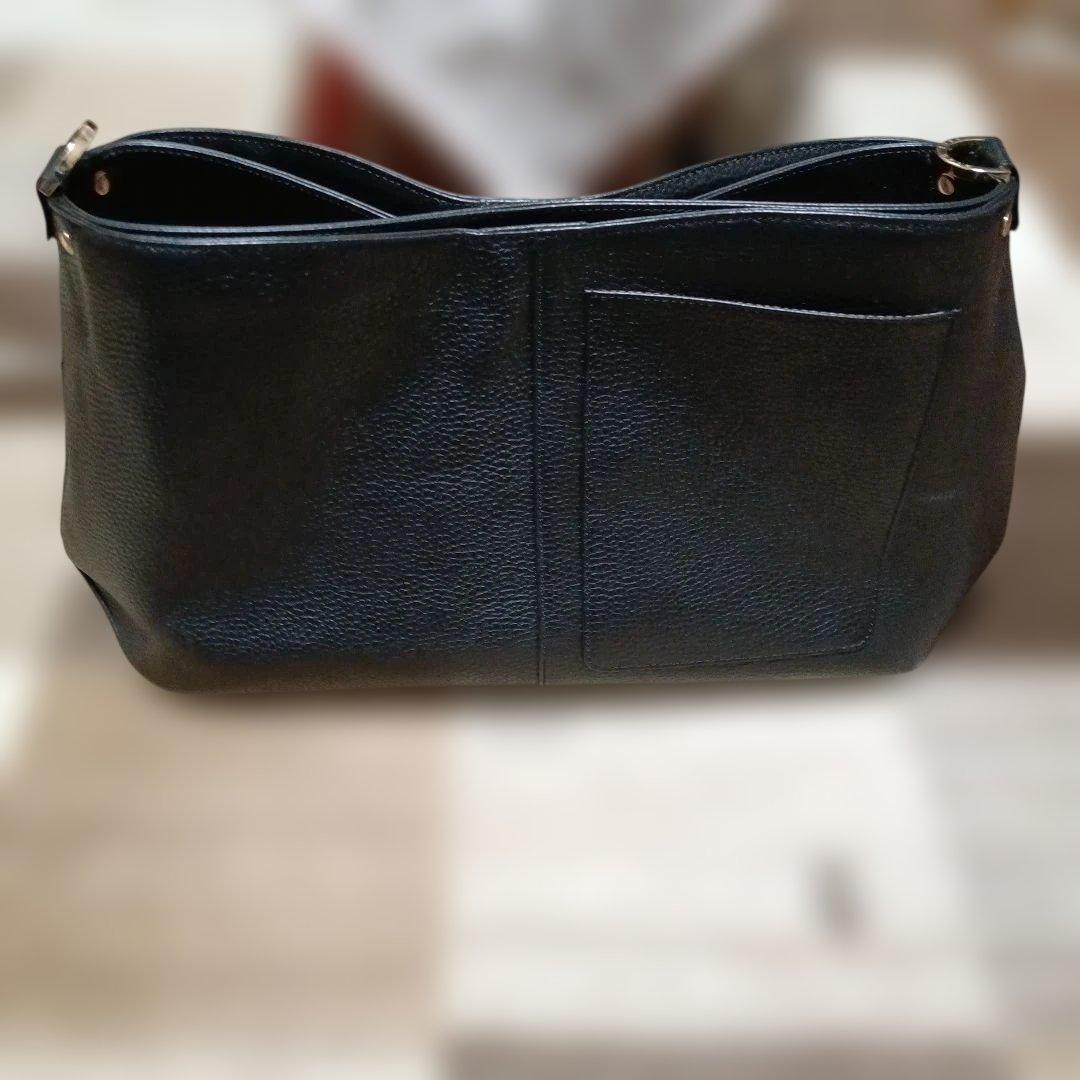 極美品✨ ATAO アタオ エルヴィ 2way ショルダー バッグ ブラック 黒