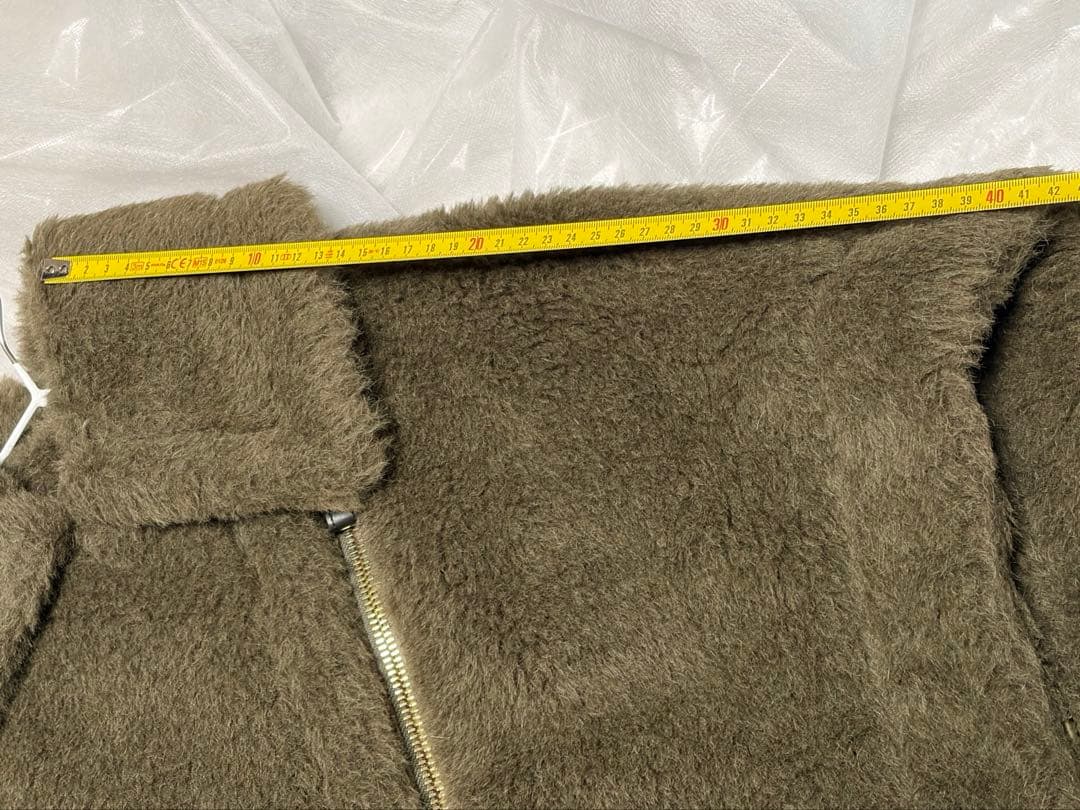 Maxmara テディベア ポンチョ・ケープコート カーキ