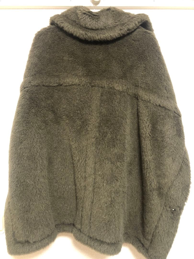 Maxmara テディベア ポンチョ・ケープコート カーキ