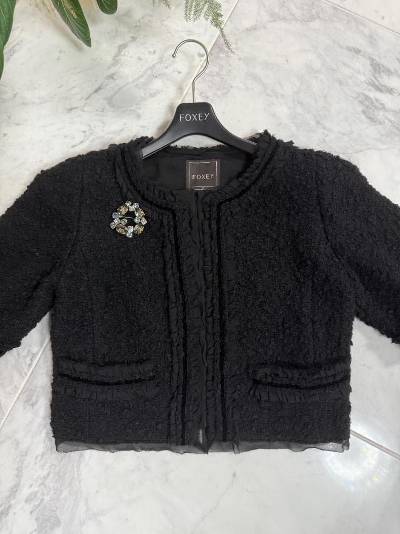美品★FOXEY/フォクシー ジャケット リングリングダンス 40