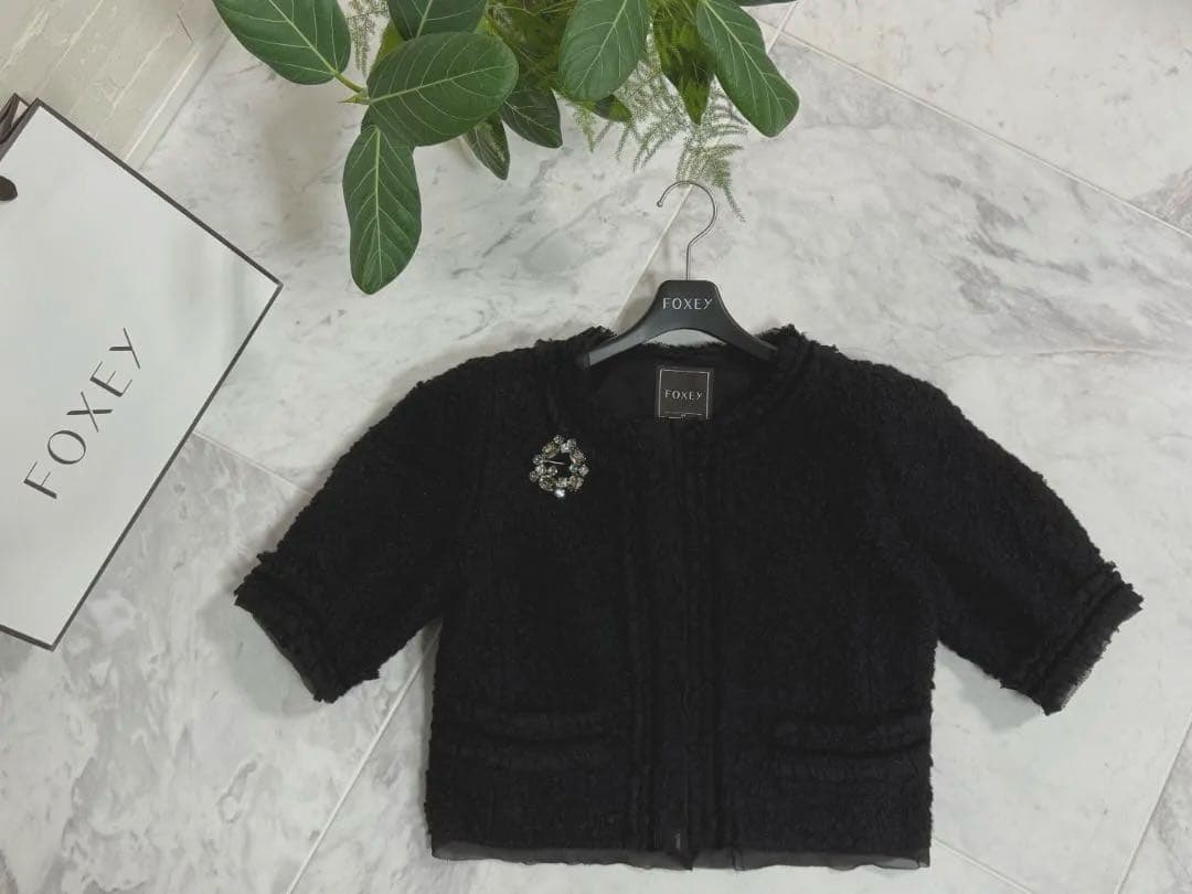 美品★FOXEY/フォクシー ジャケット リングリングダンス 40